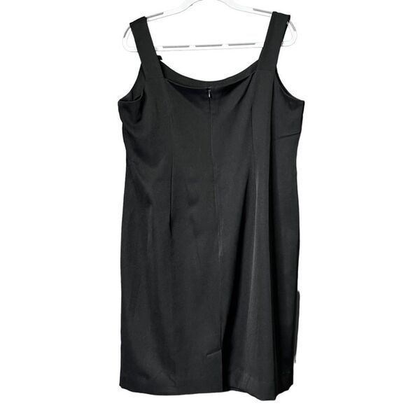 MAYA Brooke Plus Size Sleeveless Shift Sheath Gem Embellished Cocktail Dress - Picture 2 of 5